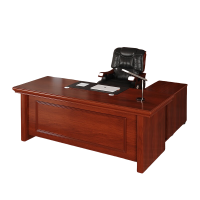 华普思 办公桌传统油漆老板桌经理办公桌1.8米主管桌 含侧柜