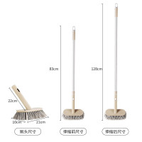 茶花 215001洗地刷子长柄厕所刷子浴室刷地板刷清洁浴缸瓷砖地缝刷