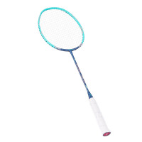 川崎(KAWASAKI)羽毛球拍单拍全碳素超轻专业耐用型6U疾氢主义H2青蓝(已穿线)