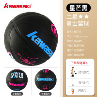 川崎儿童篮球5号幼儿园专用宝宝小学生初学4-6-7号训练皮球五号蓝球 川崎[B2703]7号勇士篮球黑色