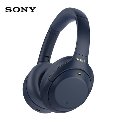 索尼(SONY)WH-1000XM4 高解析度无线蓝牙 智能降噪 头戴式 深夜蓝