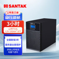 山特奥兰德UPS不间断电源T03L (3000VA/2700W) 套餐 续航3小时 8节D12-100AH电池+电池柜