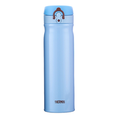 膳魔师(THERMOS) 保温杯弹盖杯不锈钢高真空水杯男女办公保冷车载杯旅行TCMB-550 浅蓝色 550ML