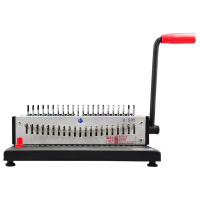 优玛仕U-S85梳式装订机胶圈胶圈夹条打孔机21孔全抽刀装订机