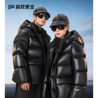 高梵黑金鹅绒服先锋4.0五格新款男女同款短款冬季羽绒服