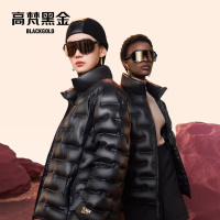 高梵黑金鹅绒服小黑金3.0男女同款无缝短款羽绒服秋冬外套