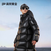 高梵黑金鹅绒服先锋4.0八格新款男士冬装长款加厚羽绒服