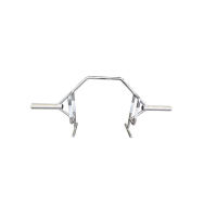 亚士德六角杠铃杆开口银色硬拉深蹲耸肩专业奥杆健身房室内运动健身器材