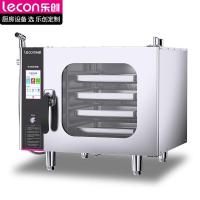 乐创lecon万能蒸烤箱商用烤箱多功能大容量蒸烤一体烤鸡烤鸭炉电蒸箱 四层全息屏款JZKX-4S