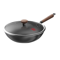 康巴赫(KBH)炒锅不粘锅仿生铁锅二代无涂层抗菌0涂层平底锅32cm KGL-C32T