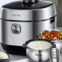 苏泊尔(SUPOR)鲜呼吸系列电压力锅5L家用 IH加热 猛火2200W 6min速菜 支持NFC SY-50FH77Q