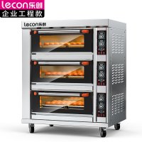 乐创(lecon) 烤箱 三层六盘旋钮式蛋糕面包烘焙电烤箱 LC-J-APDK60