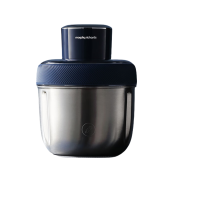 摩飞电器(Morphyrichards)绞肉机 家用套娃绞馅机 电动多功能辅食料理机打蒜搅拌机 不锈钢三碗MR9401A