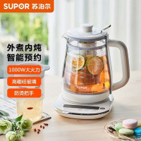 苏泊尔(SUPOR)养生壶煮茶器加厚玻璃电水壶烧水壶电热水壶智能双保温煮茶壶 SW-15Y11[1000W 进口控温器1