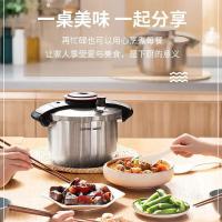 苏泊尔(SUPOR)压力锅304不锈钢轻巧易开悦提系列家用复底高压锅YW223BC1 YW223BC1 1cm 22cm