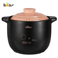 小熊(bear)砂锅炖锅家用燃气煲汤煲仔饭陶瓷煲煤气灶耐高温小号电陶炉可用 6.5L CP-G0023-P02加深煲汤锅