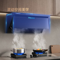 康宝(Canbo)烟灶消三件套御风消毒柜800mm大吸力油烟机5.0大火力鸳鸯灶具ER751+BE800+2QB529(