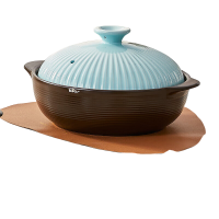 小熊(bear)砂锅煲仔饭炖锅家用燃气灶陶瓷锅耐高温沙锅汤熬药煎药瓦煲CP-G0054-S02[适合2~3人]2.5L