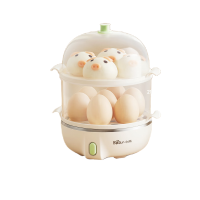 小熊(Bear)煮蛋器蒸蛋器单双层家用高温断电迷你早餐鸡蛋羹蒸鸡蛋器蒸蛋机炖蛋器双层ZDQ-B14Q1[无蒸碗]
