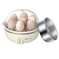 小熊(bear)煮蛋器蒸蛋器单层家用高温断电迷你早餐神器鸡蛋羹蒸鸡蛋器蒸蛋机炖蛋器蒸蛋锅ZDQ-B07T2[单层+带蒸碗