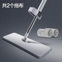 大卫拖把平板拖把免手洗家用一拖净平拖拖布干湿两用自刷洗木地板墩布 配置(共2块拖布)