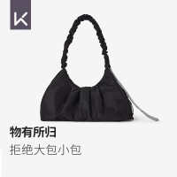 Keep健身包游泳包干湿分离瑜伽包女防水斜挎包大容量运动包 经典黑