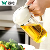 双枪DP50322喷油壶雾化按压玻璃喷油瓶酱油醋瓶控油烧烤调料瓶白色