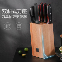 张小泉 平川不锈钢七件刀具套装 家用菜刀 切片刀 斩砍骨刀D31460100