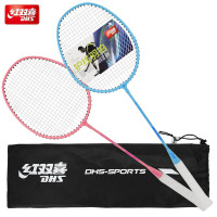 红双喜(DHS)羽毛球拍对合金中杆比赛ES1010进阶附3球