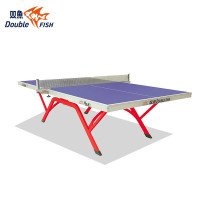 双鱼(DOUBLEFISH)HOX乒乓球桌标准可折叠式乒乓球台室内家用训练比赛案子16mm无轮款
