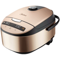 美的(Midea)电饭煲智能24小时预约5L麦饭石内胆玫瑰金 棕褐色 5L MB-WRD5031A
