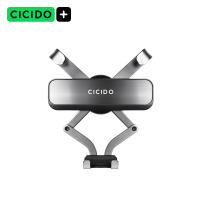 夕多(cicido)车载防抖新款手机电动汽车专用固定万能导航出风口支架NO.687银灰