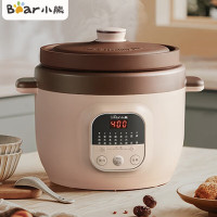 小熊(Bear)电炖锅 煲汤锅炖汤锅 电砂锅 紫砂锅 大容量煮粥锅电汤锅炖盅燕窝电炖盅4L DDG-D40B1