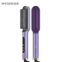 金稻直发梳负离子夹板卷发棒内扣直板夹造型梳子 4000万负离子护发30秒速热 KD380K紫色