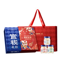 官栈 纯奶即食花胶 鱼胶天然花胶胶原蛋白奶冻 孕妇滋补营养品 [即食花胶]玫瑰荔枝/椰芒甘露/木瓜70g*6瓶