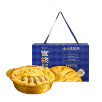 官栈 鲍鱼金汤花胶鸡礼盒 加热即食 佛跳墙滋补火锅海鲜 鲍鱼金汤花胶鸡1.5kg礼盒装