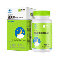 禾博士(DrHerbs)褪黑素维生素b6片改善睡眠失眠男女士中老年国产褪黑素片成人助睡眠 60片 2瓶(共120片)