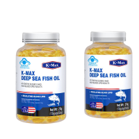 康麦斯(K-Max)深海鱼油软胶囊成人中老年人进口epa降血脂甘油三酯胆固醇200粒