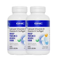 GNC健安喜 钙维生素D3维生素K2软胶囊180粒 维生素D3+K2 4岁及以上 1瓶(60天量)