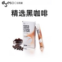 多燕瘦soso棒黑咖啡益生菌果冻果蔬膳食纤维益生元白芸豆提取物咖啡浓缩 黑咖啡益生菌果冻5条*6盒装