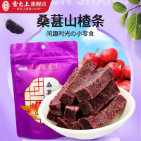 雷允上 六物山楂条 休闲办公室零食 山楂条橘皮茯苓山药果脯蜜饯干 桑葚山楂条1袋125g*4