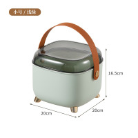 华普思急救药箱家用防疫小药箱旅行双层手提整理箱大容量药物收纳箱小号豆沙绿