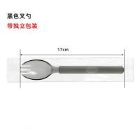 华普思XCCS西餐叉勺一次性长柄加厚西餐牛排沙拉外卖刀叉加厚奶茶甜品汤勺独立装100只起订