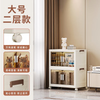 华普思收纳柜可折叠多层收纳箱玩具柜子储物柜家用塑料衣柜置物柜整理箱A款60CM面宽两层(万向轮)