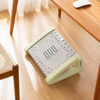 华普思指压板按摩垫脚凳带滚轮脚底按摩凳家用沙发休闲踩脚凳搭脚踏板浅豆绿(专利产品&直播款)升降可调节