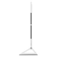 丽佳邦多功能不沾头发刮水拖地两用卫生间清洁地板家用硅胶魔术扫把 白灰-魔术扫把