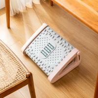 华普思创意脚底按摩器办公室桌下搁脚凳脚部按摩放松神器家用防翘脚凳子少女粉可调节高度