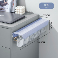 华普思数据线分格收纳盒壁挂式无痕手机充电线分离分格收纳盒莫迪兰蓝色推荐款-两个装(37.5*8.2*10.5CM*2)