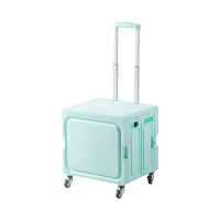 华普思便携收纳箱家用取快递拖车大容量折叠买菜车可爬坡拉杆箱溪梦青小号四轮