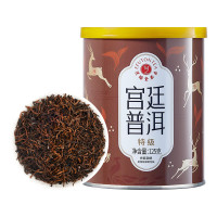 艺福堂 茶叶 普洱 宫廷普洱熟茶云南布朗山金芽浓香自己喝的口粮茶125g